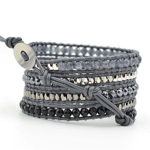 Leather Wrap Bracelet.